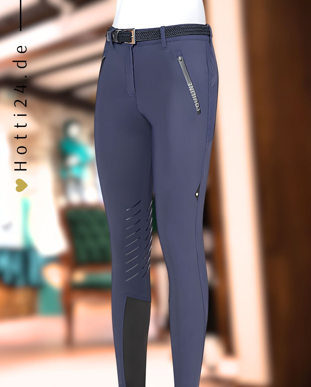 EQUILINE »Reithose Choicekh KnieGrip Cobalt