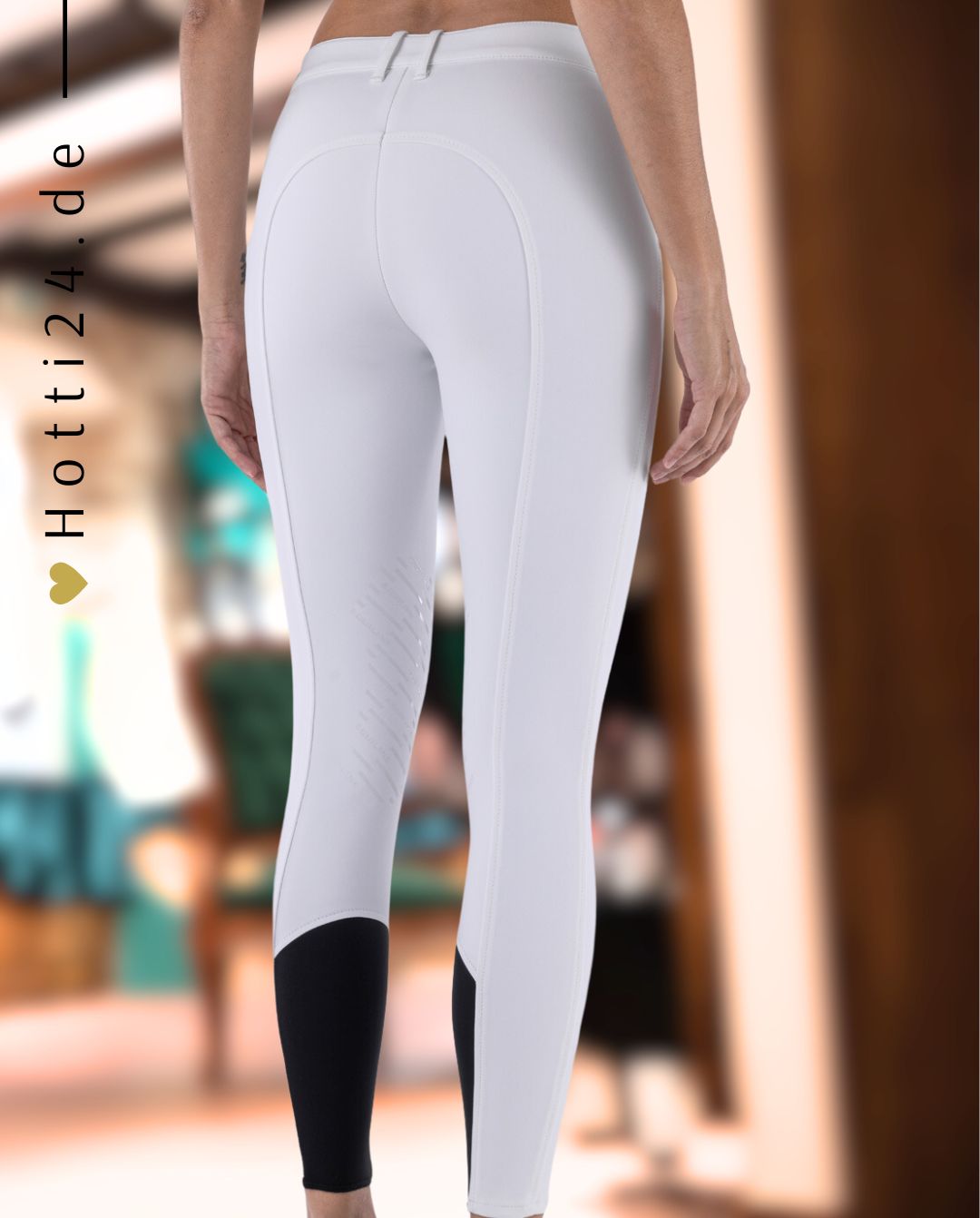 EQUILINE »Reithose Cornek BX-Tech KnieGrip White