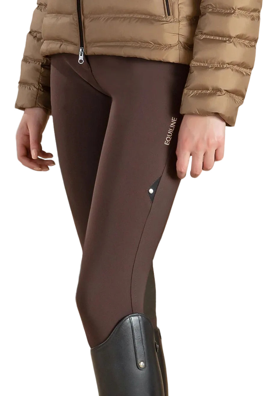 Equiline »Damen Reithose Efide FullGrip Leder Marrone