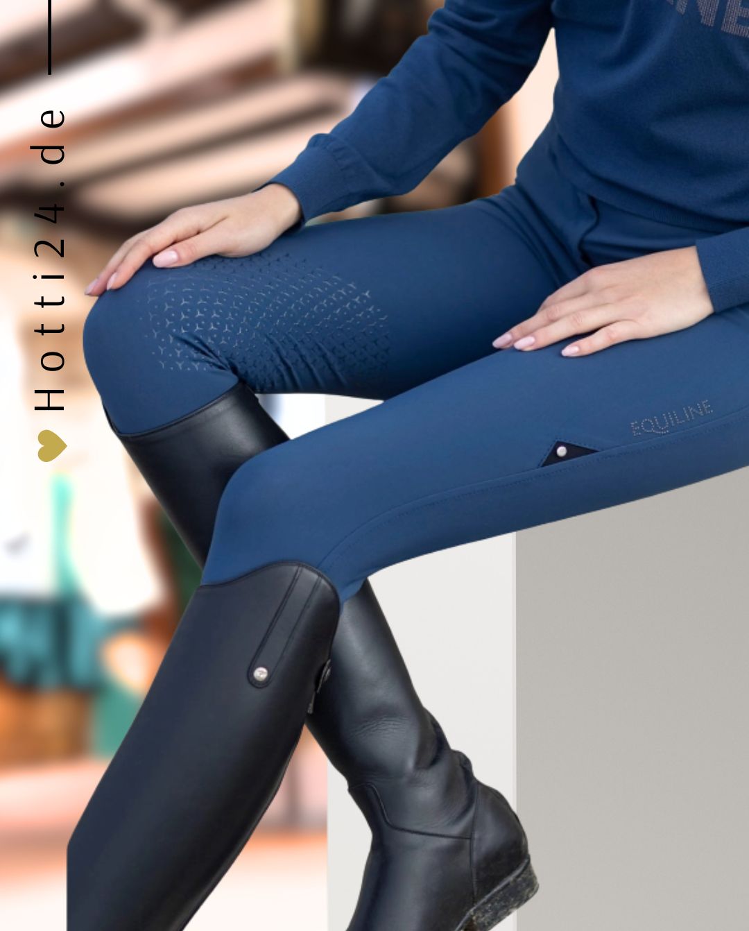 EQUILINE »Reithose Ericiefh FullGrip Diplomatic Blue