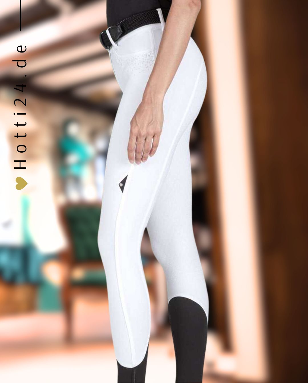 EQUILINE »Reithose Giaiafh FullGrip White