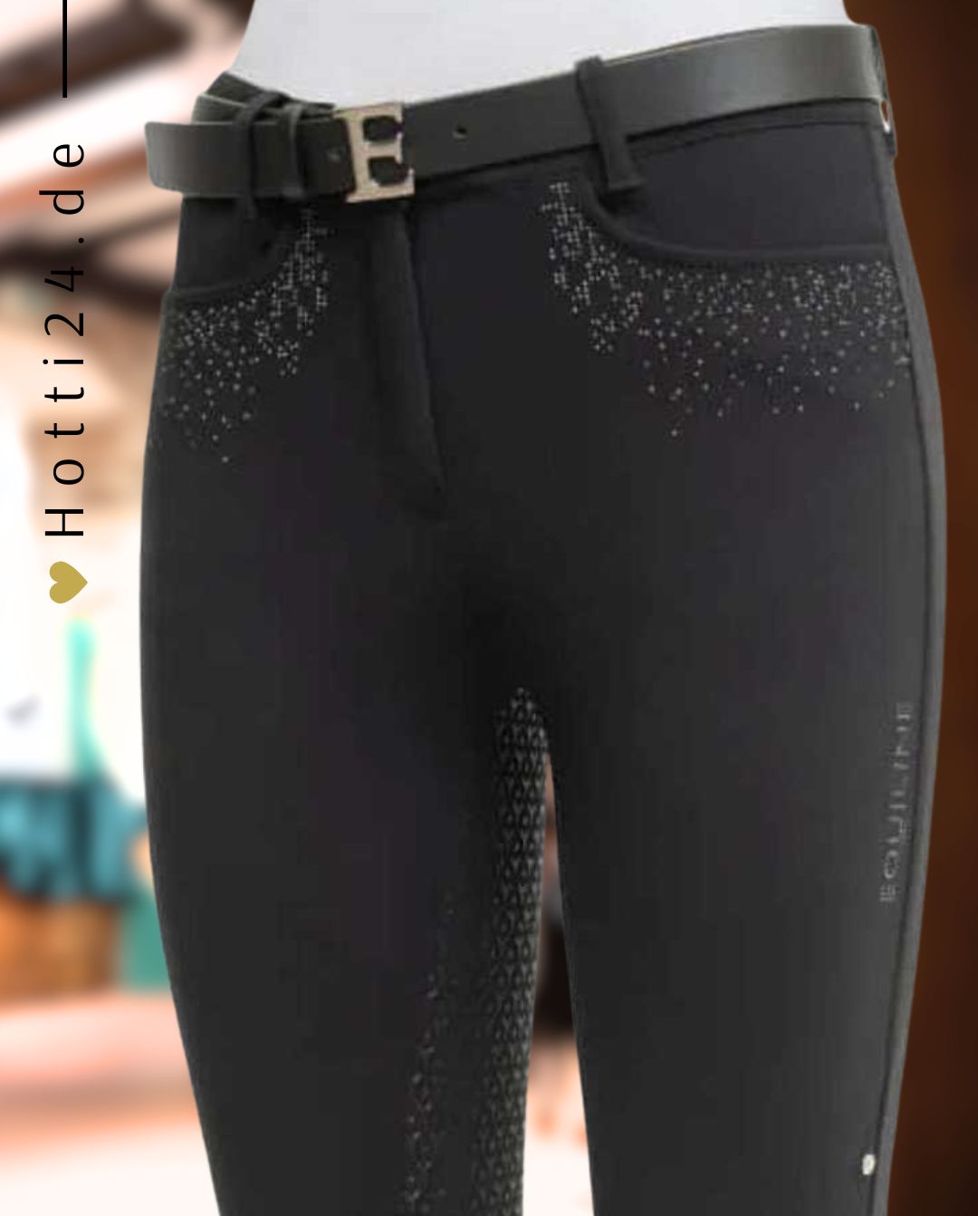 EQUILINE »Reithose Giaiafh FullGrip Black
