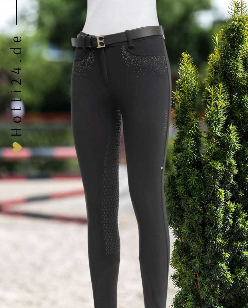 equiline damen reithose giaiafh fullgrip es123pn09031-006 schwarz