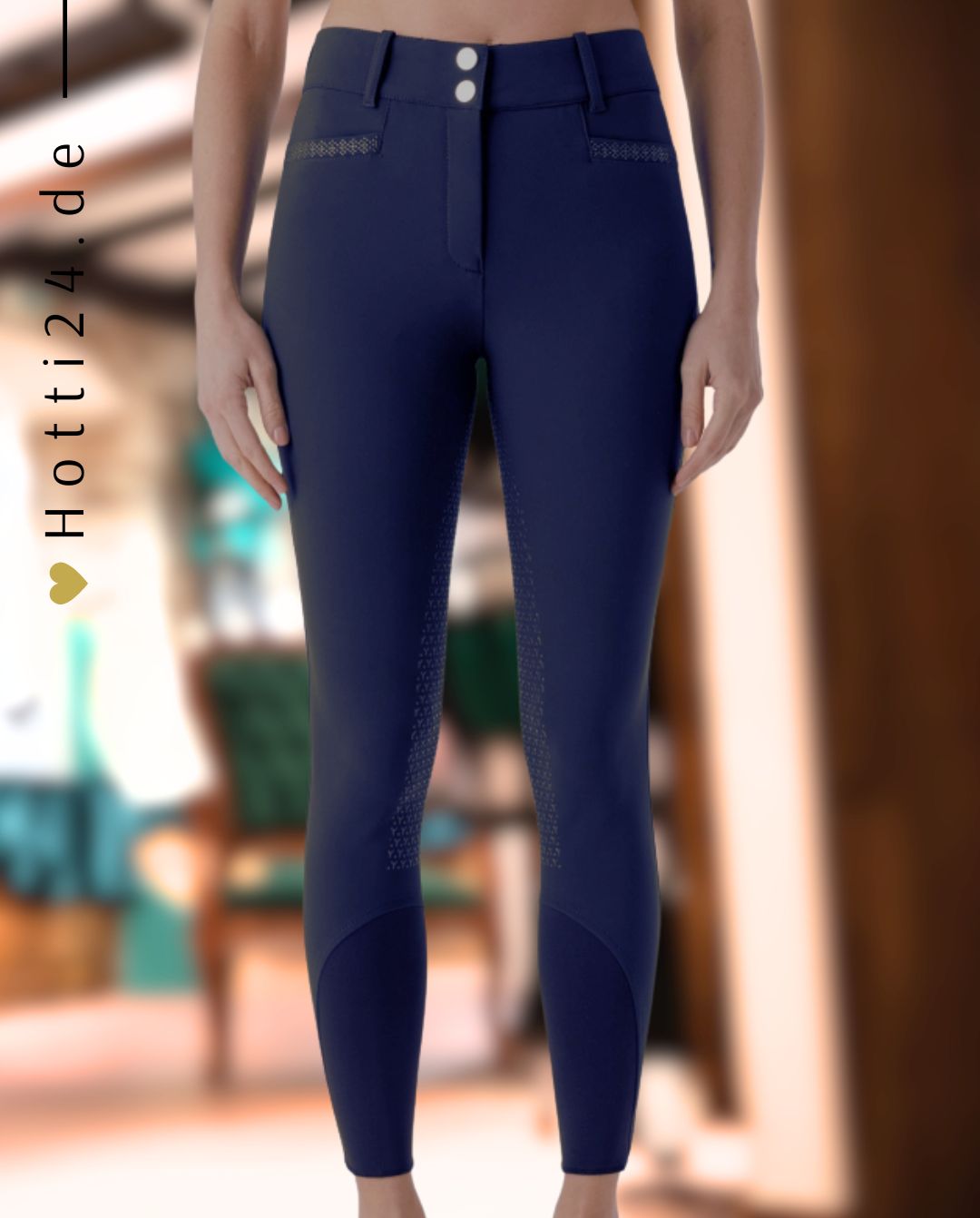 EQUILINE »Reithose Nellyfh FullGrip Blue