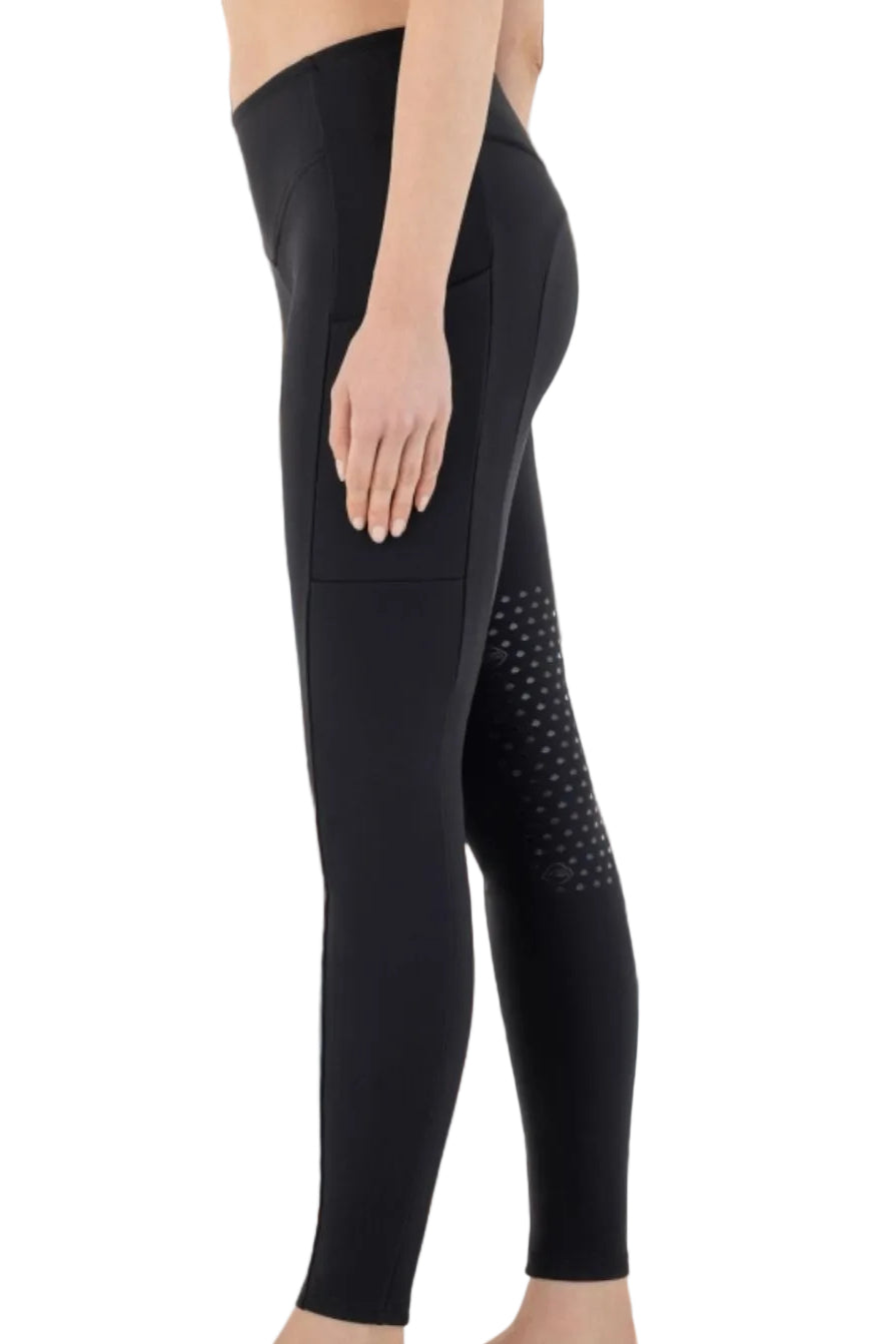 Equiline "Women's Riding Leggings Caiskh KneeGrip Black