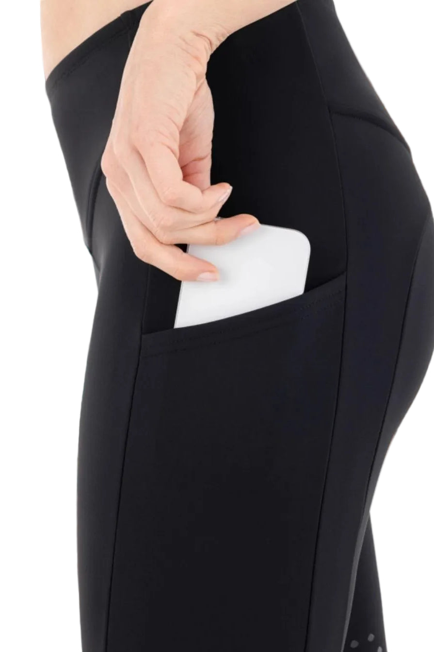Equiline "Women's Riding Leggings Caiskh KneeGrip Black