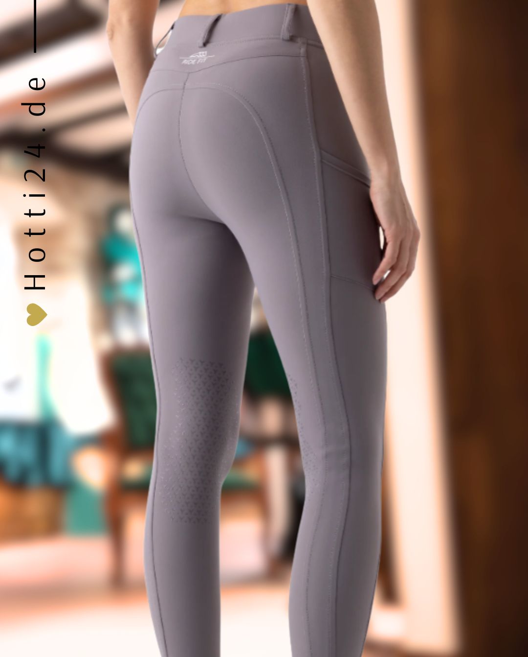 EQUILINE »Reitleggings Calrek KnieGrip Stone Grey