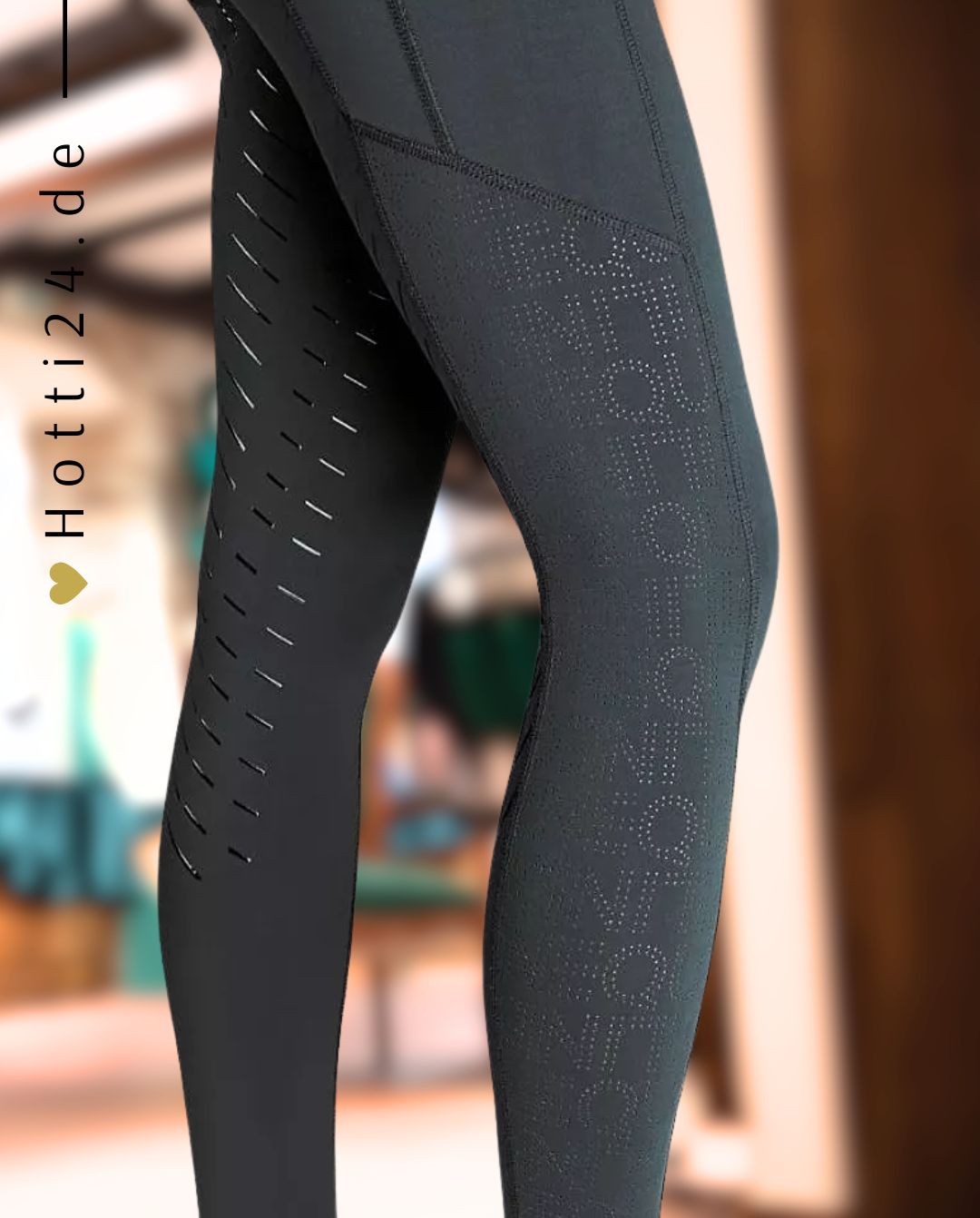 EQUILINE »Reitleggings Cerinf FullGrip Black