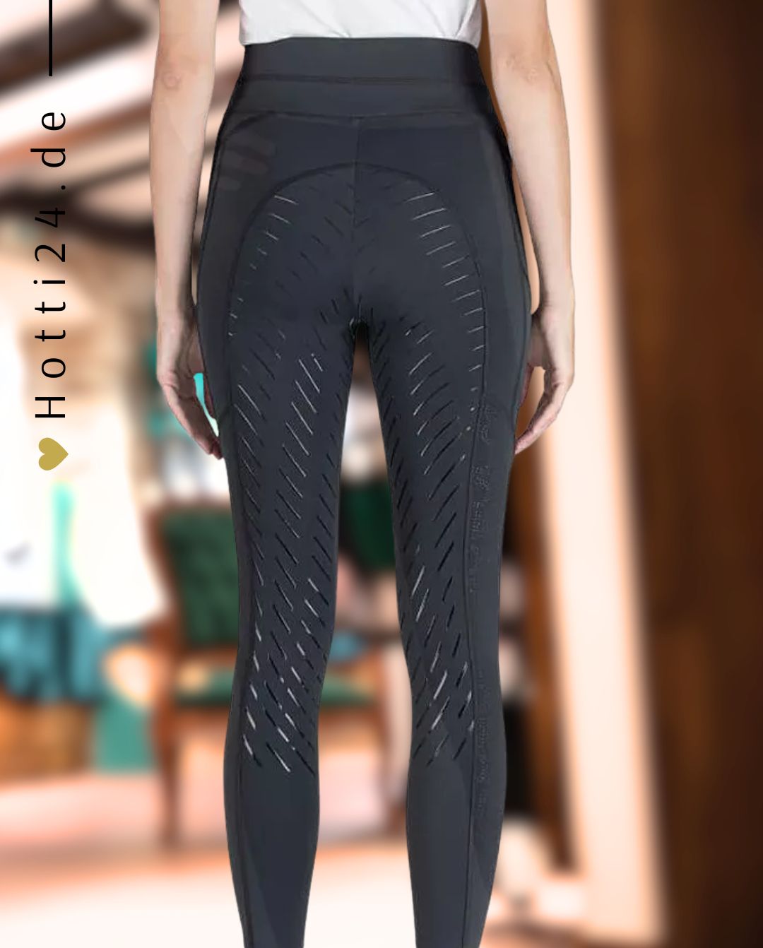 EQUILINE »Reitleggings Cerinf FullGrip Black