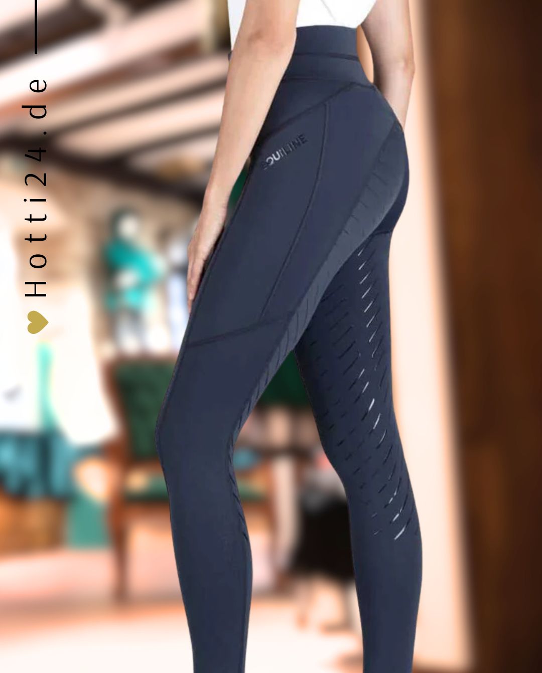 EQUILINE »Reitleggings Cerinf FullGrip Blue