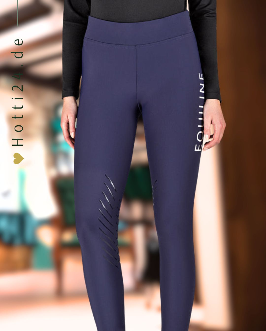 EQUILINE »Reitleggings Chunk KnieGrip Cobalt