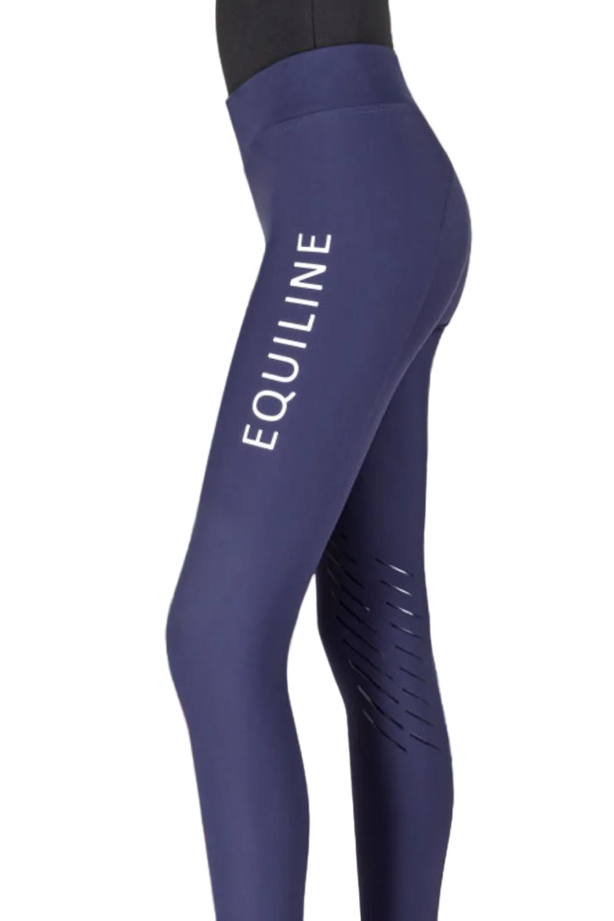 Equiline »Damen Reitleggings Chunk KnieGrip Cobalt