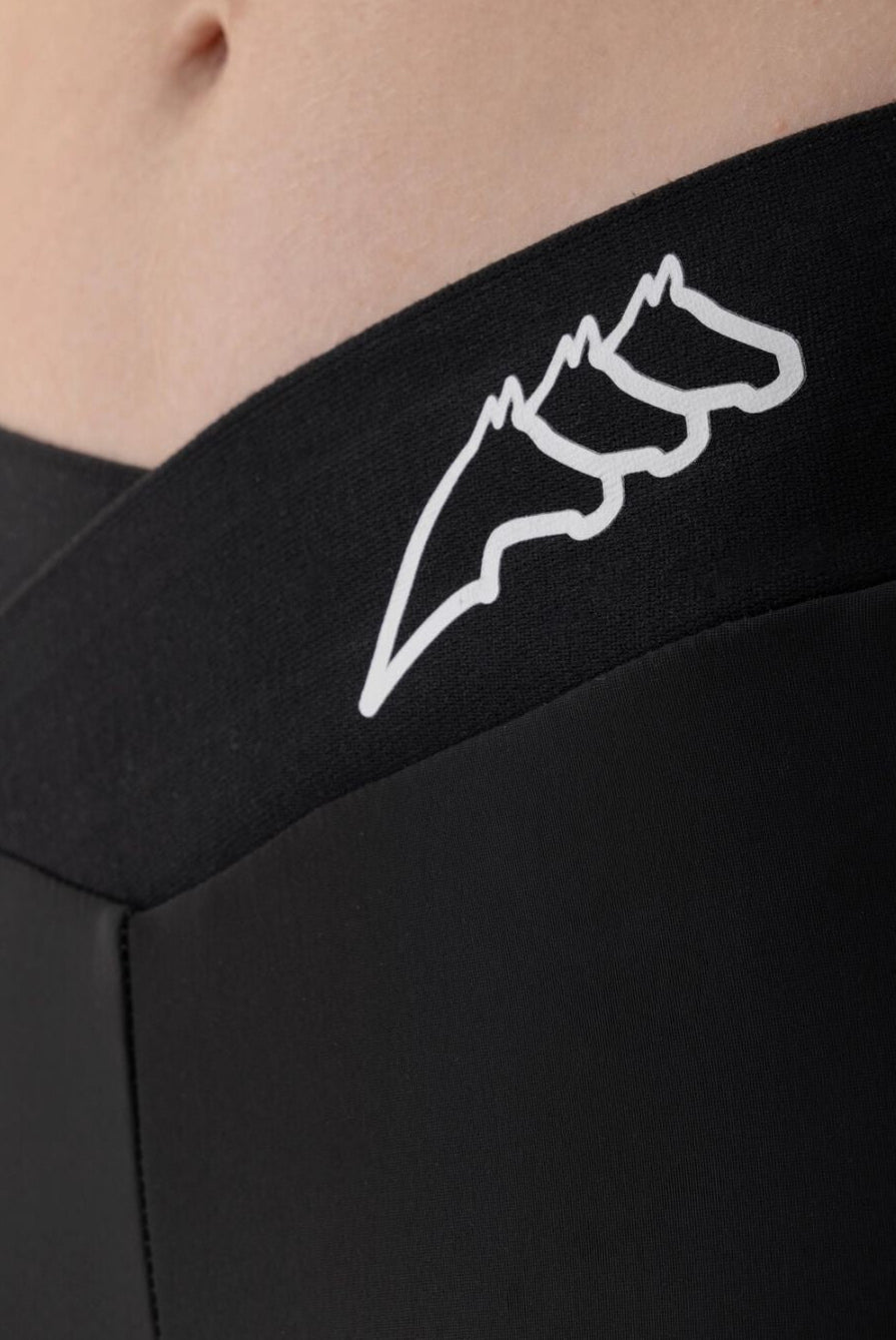 Equiline Women's Riding Leggings Cibek KneeGrip Black
