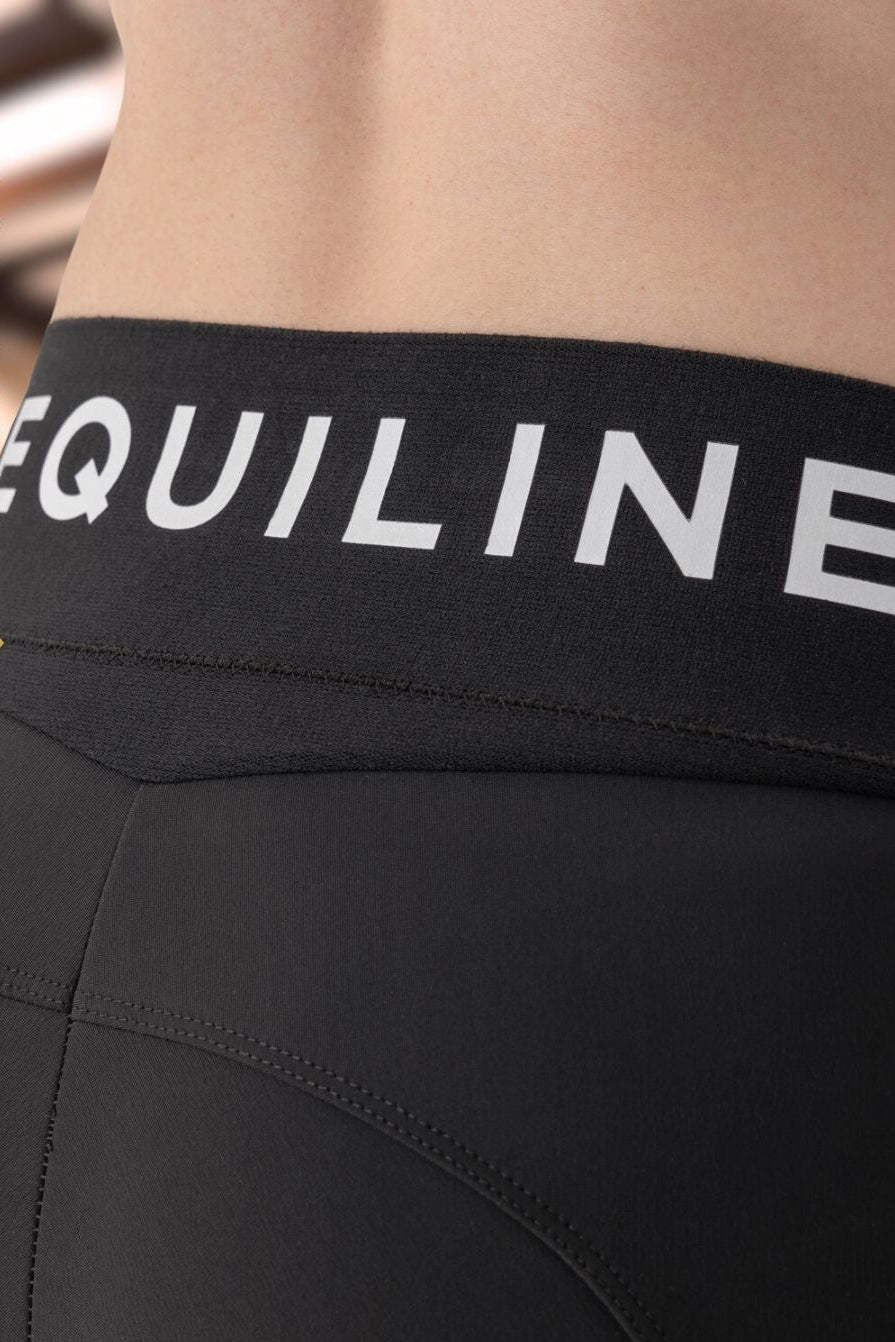 Equiline Women's Riding Leggings Cibek KneeGrip Black