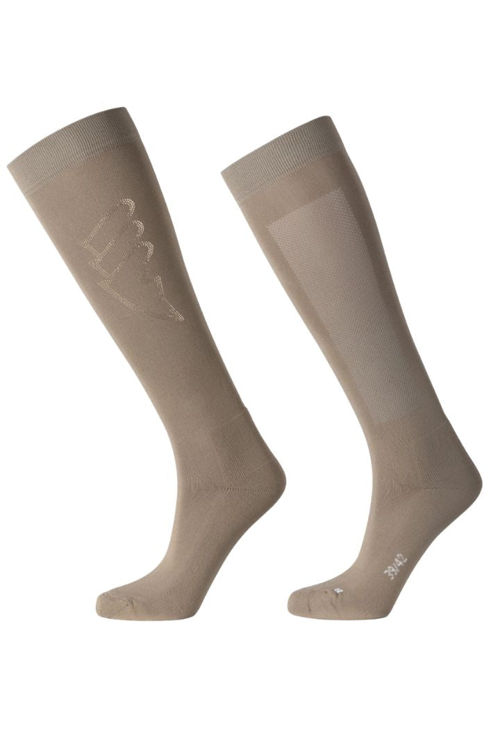 Equiline Damen Reitsocken Eqglosy Greige