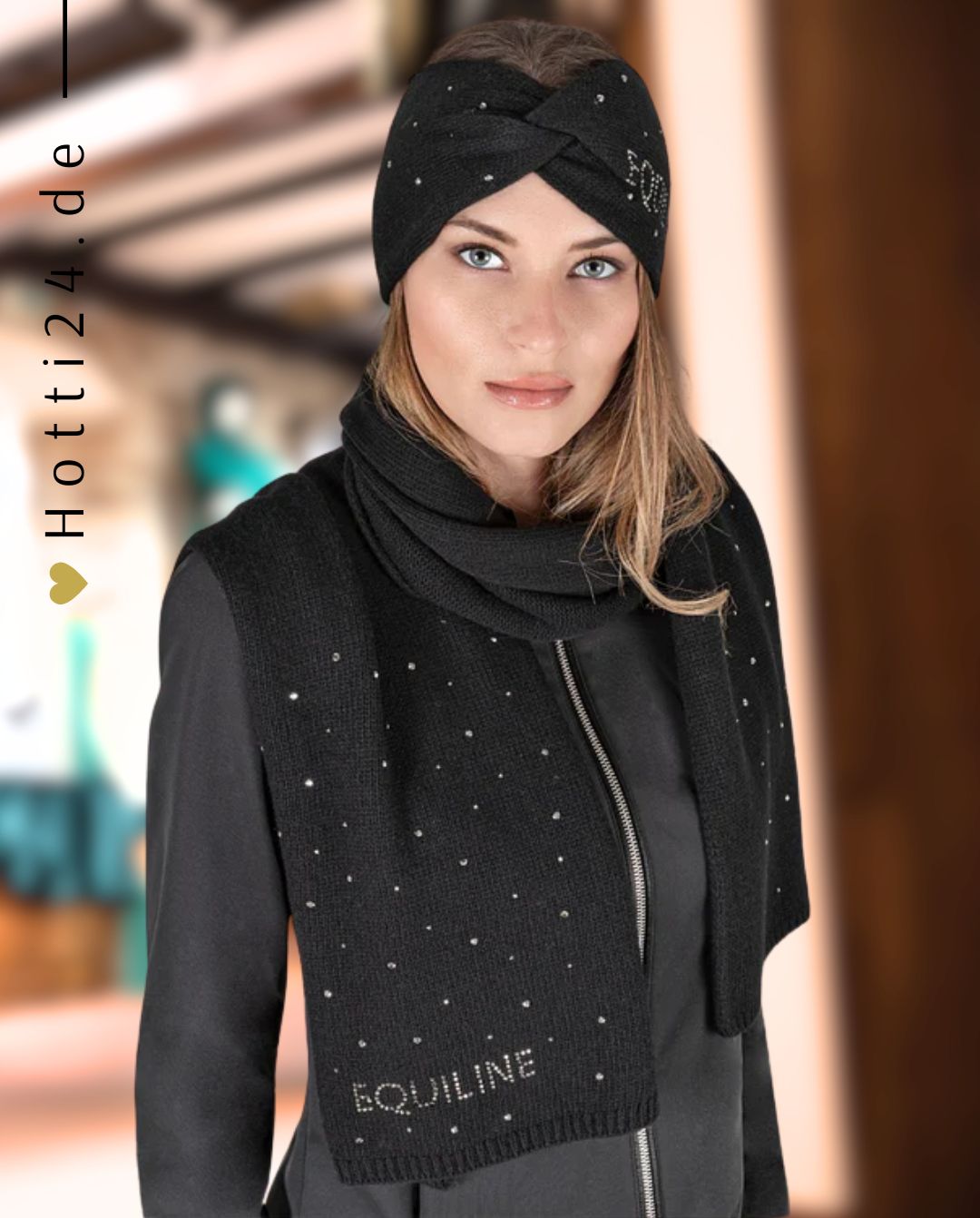 EQUILINE »Schal Glueg Black