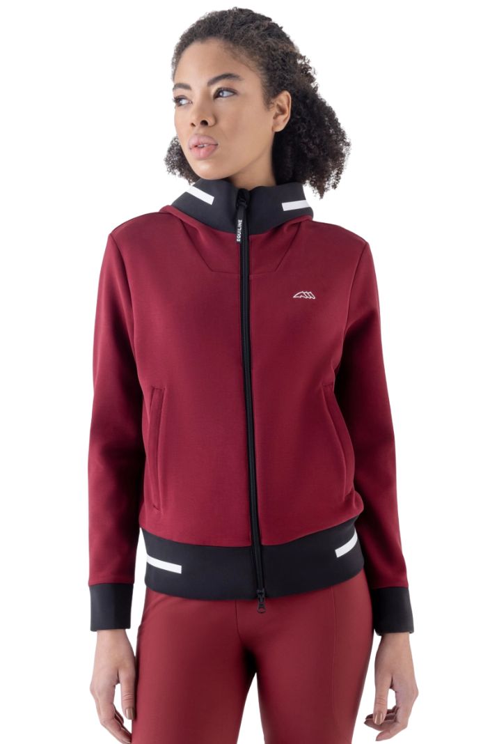 Equiline Damen Sweatjacke Eqcetir Alpine Plum