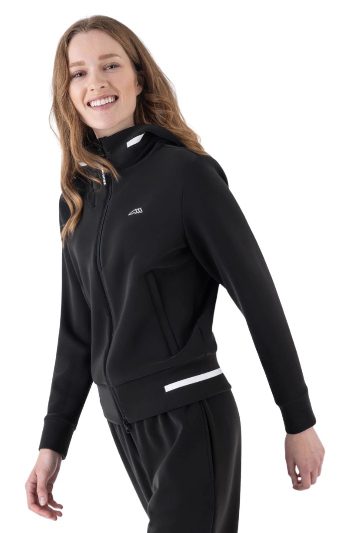 Equiline Damen Sweatjacke Eqcetir Schwarz