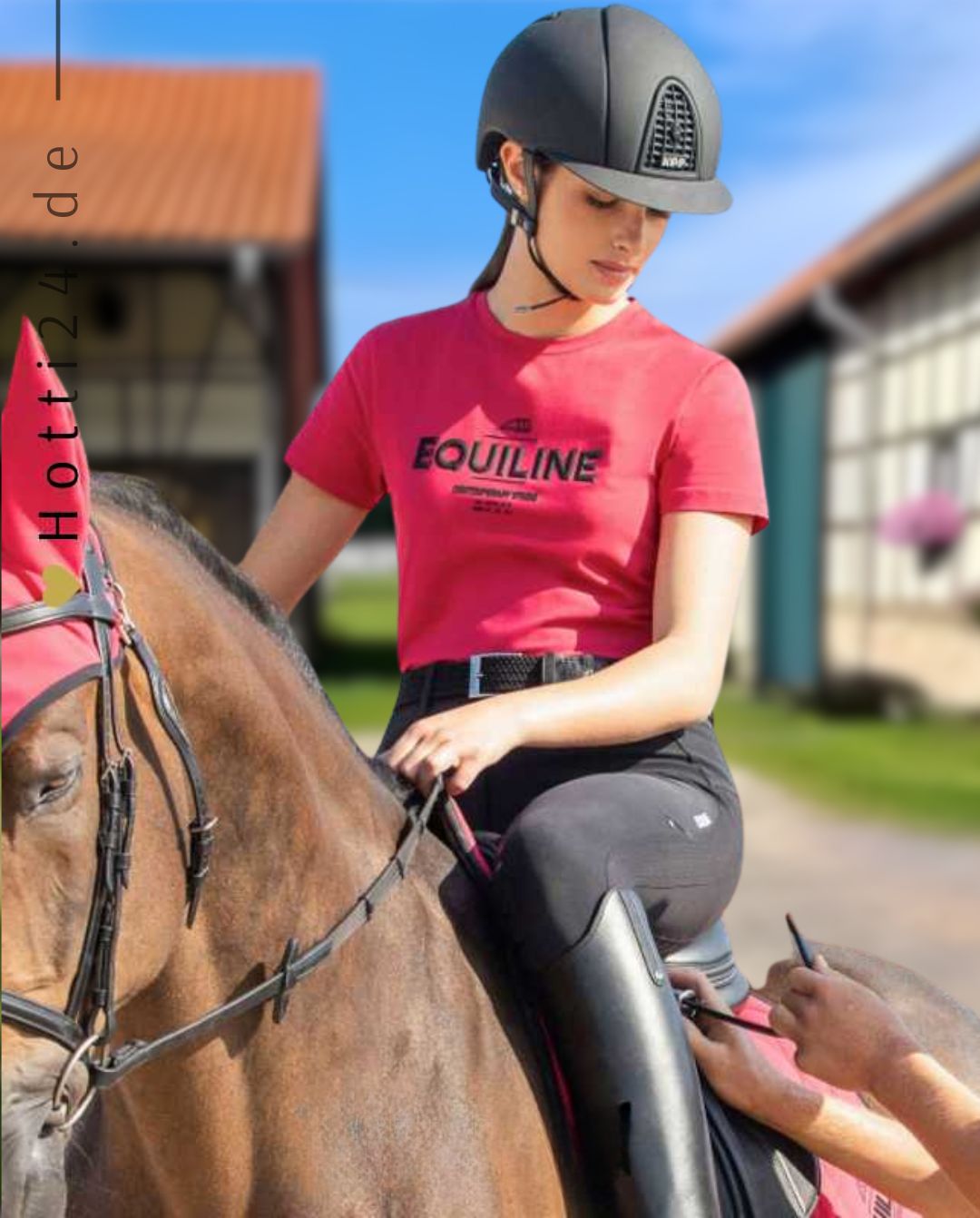 EQUILINE »T-Shirt Chloec Cherry Red
