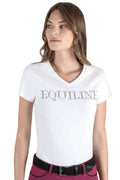 EQUILINE »T-Shirt Gigerg White / Violet