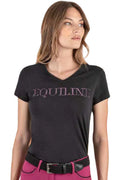 EQUILINE »T-Shirt Gigerg Black / Violet