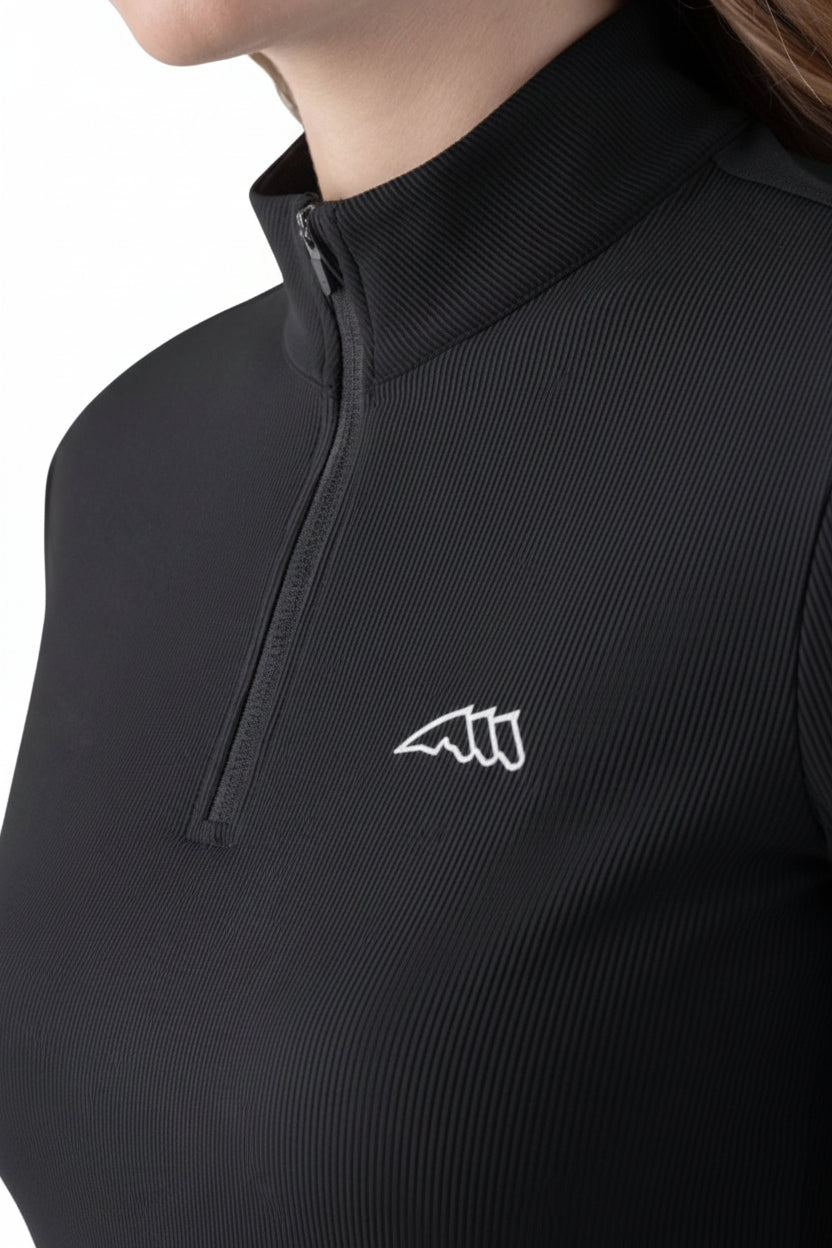 Equiline Reitshirt Langarm Costa Schwarz