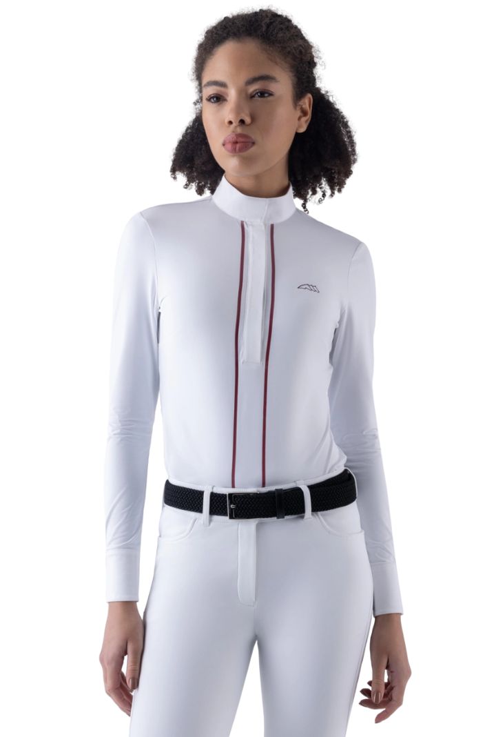 Equiline Damen Turniershirt Eqcolo Weiß 