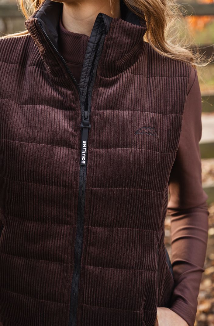 Equiline Weste leicht wattiert Eqsit Cocoa Powder