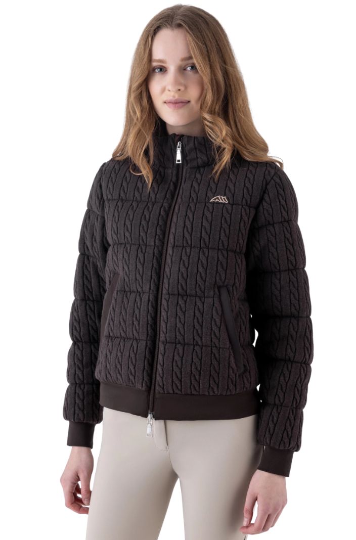 Equiline Damen Wolljacke Eqcomb Coffee Bean