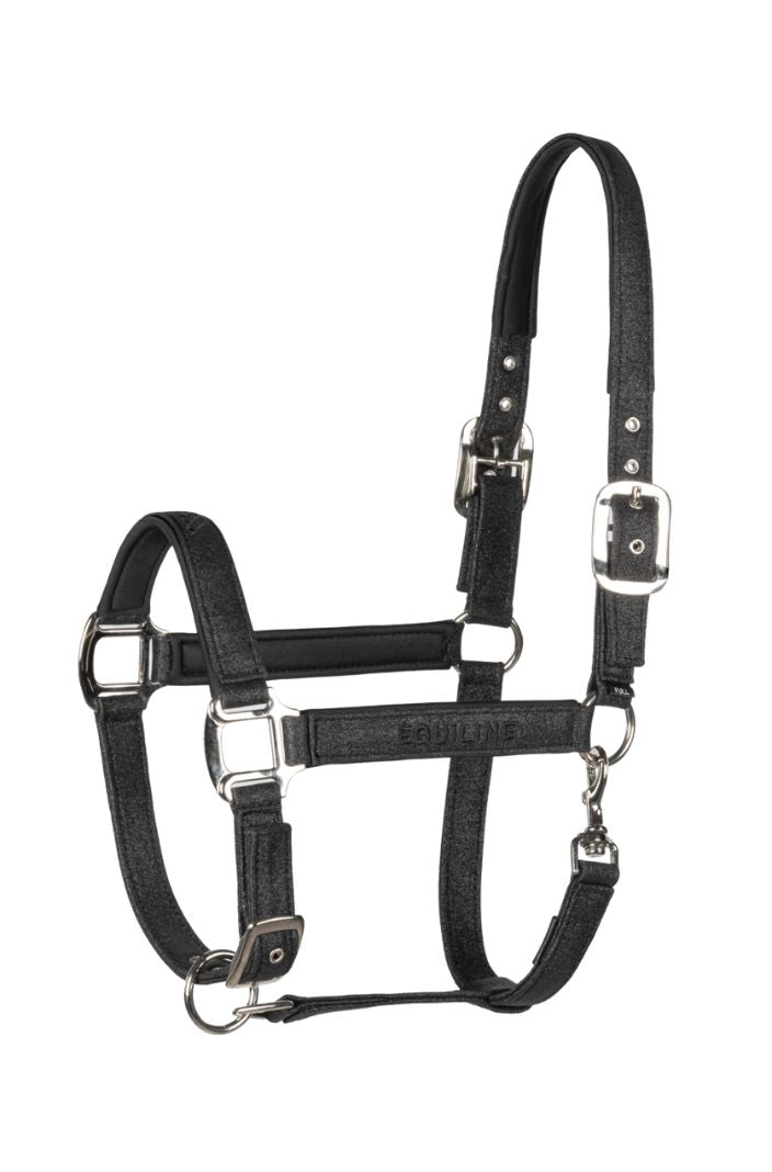 Equiline Halfter Eqglep Schwarz Glitter