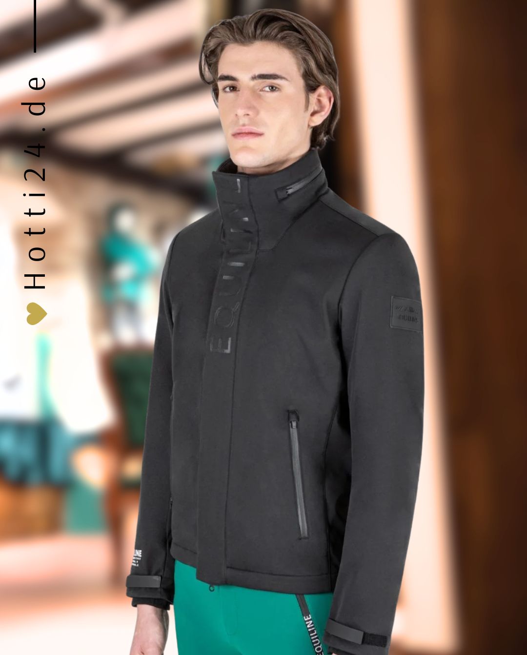 EQUILINE »Softshelljacke Costec Black
