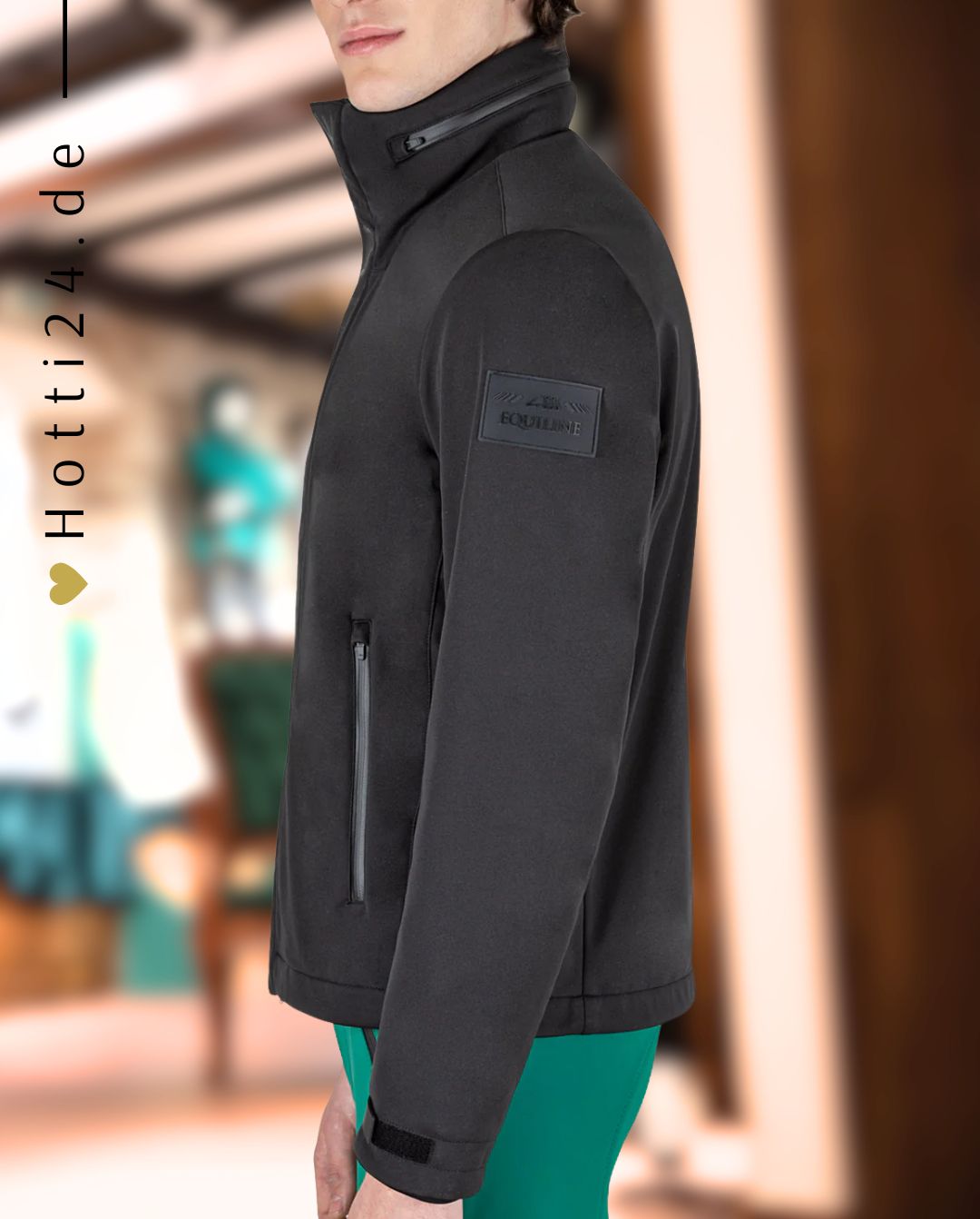 EQUILINE »Softshelljacke Costec Black