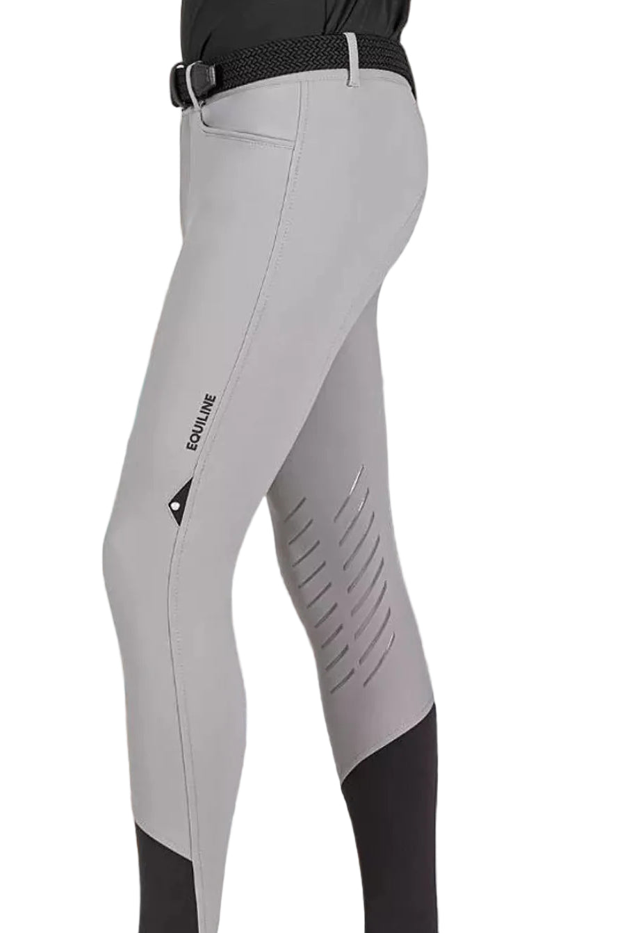 Equiline "Men's Breeches Clark KnieGrip Stone Grey