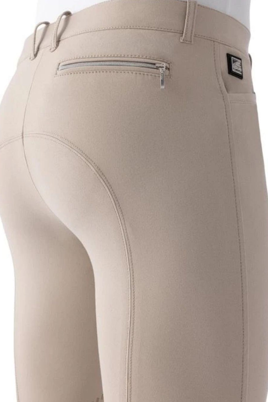 Equiline "Men's Breeches Willow Knee Grip Beige