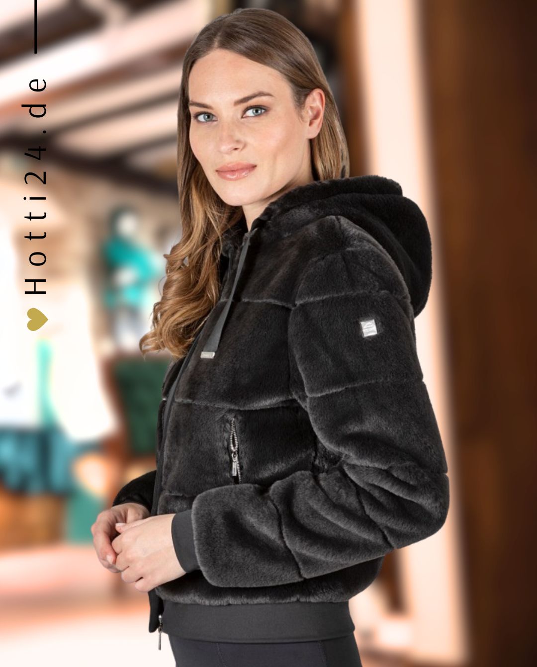 EQUILINE »Jacke Glossig Black