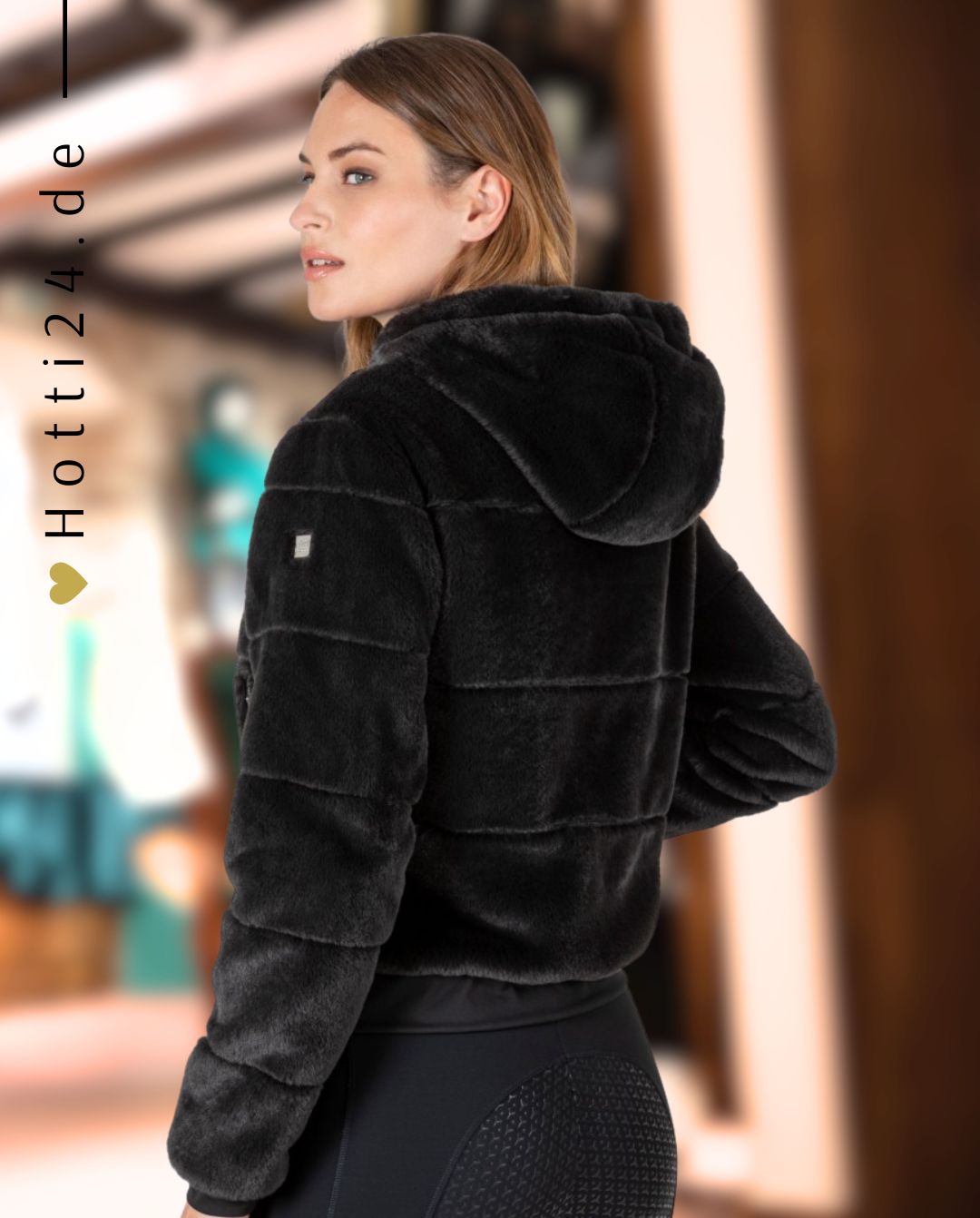 EQUILINE »Jacke Glossig Black