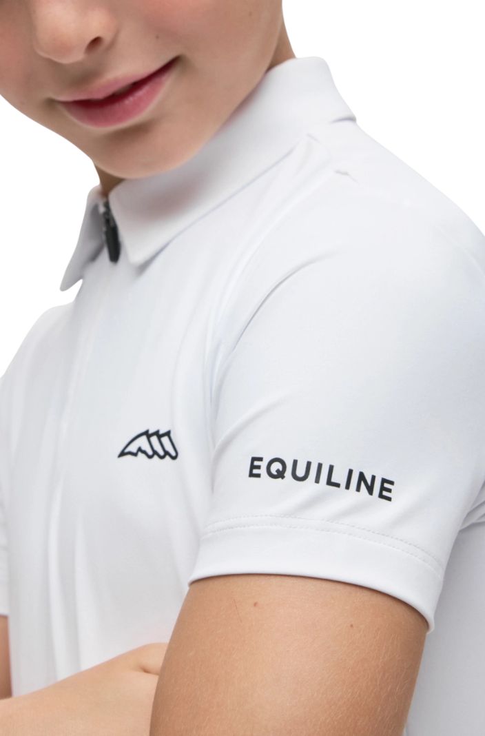 Equiline Turniershirt Eqjeremyk Weiß