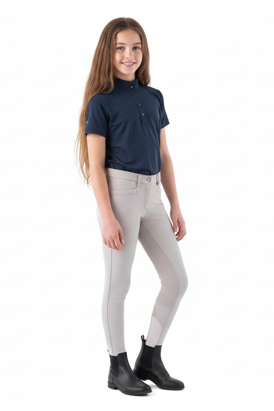 Equiline Kinder Reithose Jaklink FullGrip Beige