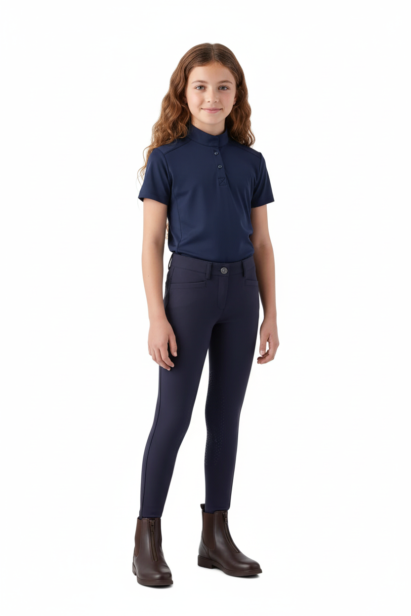 Equiline Kinder Reithose Jaklink FullGrip Blue