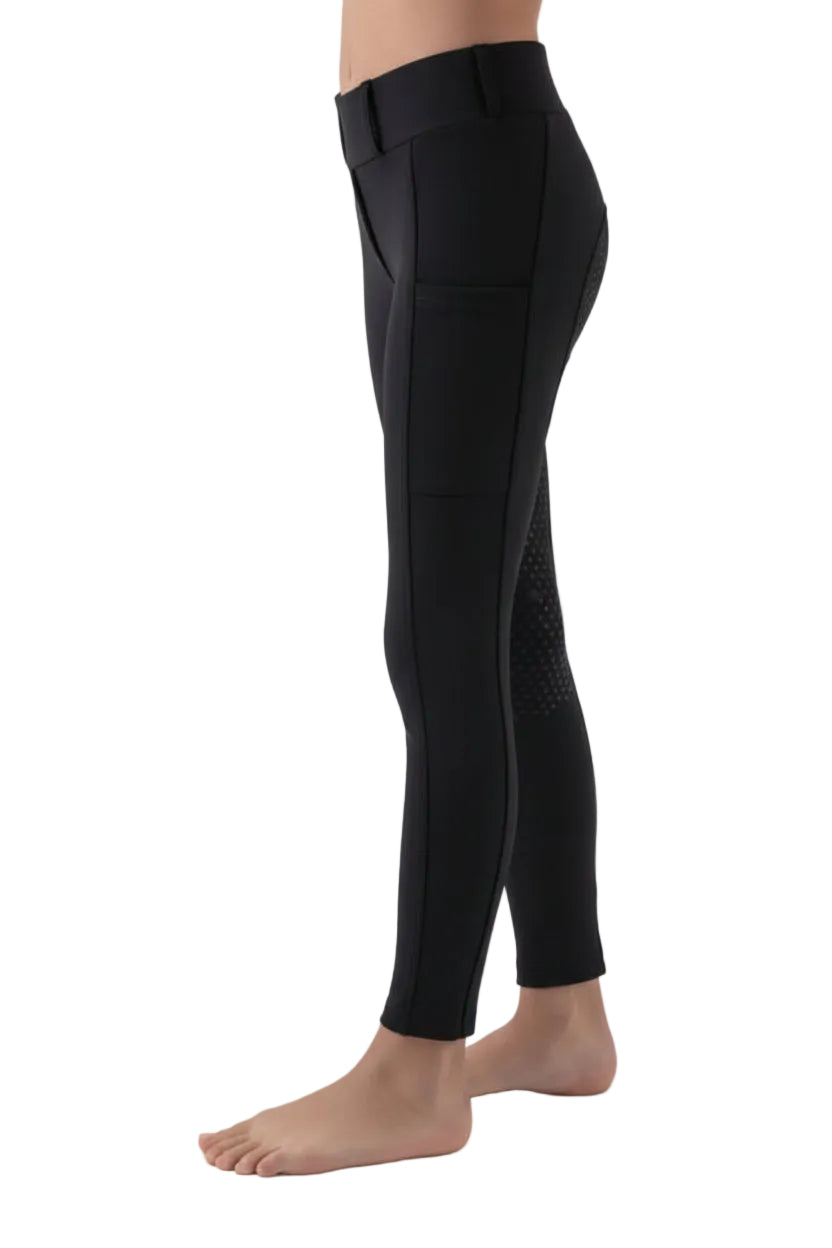 Equiline »Kinder Reitleggings Eqgensif FullGrip Black