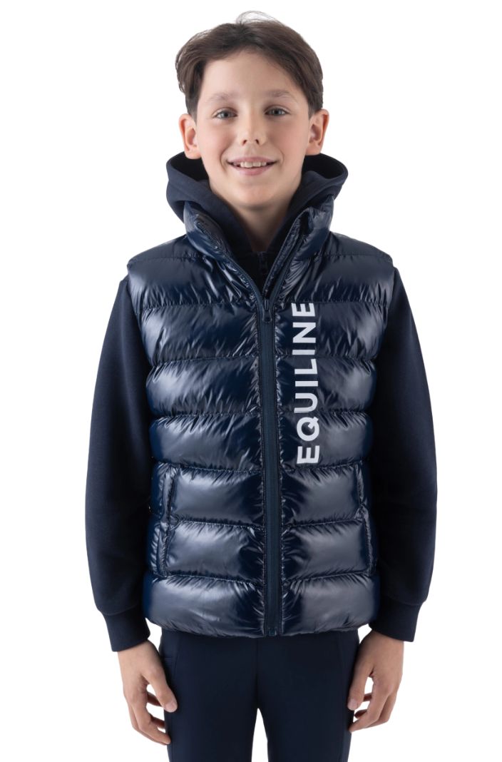 Equiline Kinder Steppweste Eqcest Blau