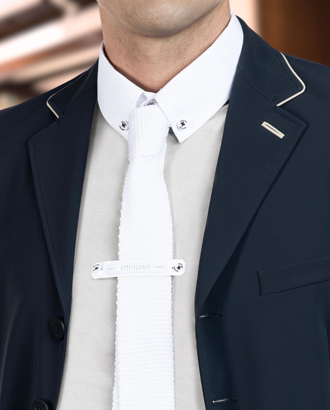 Equiline »Krawatte New Slim White