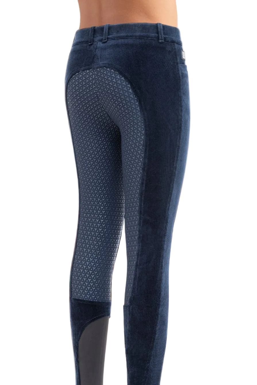 Equiline »Damen Reithose Samt Edinaef FullGrip Blue