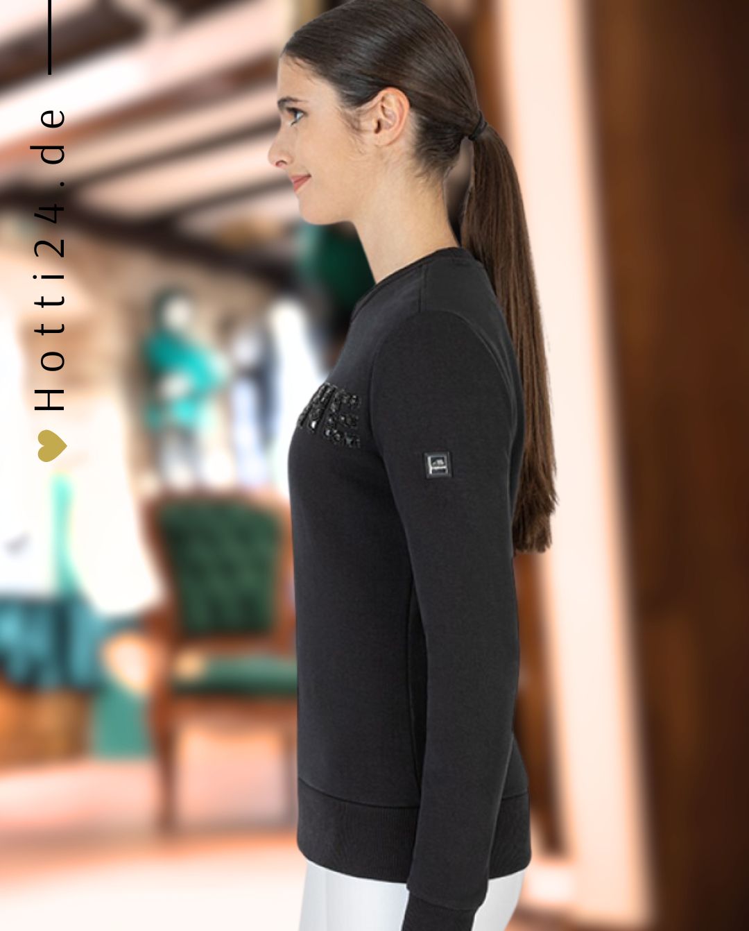 EQUILINE »Sweatshirt Gefrag Black