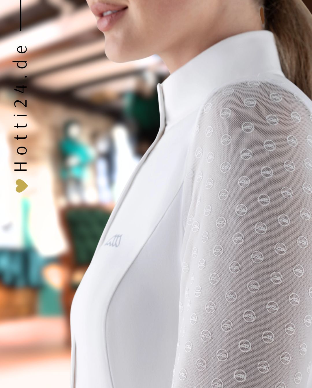 EQUILINE »Turniershirt Carrid White