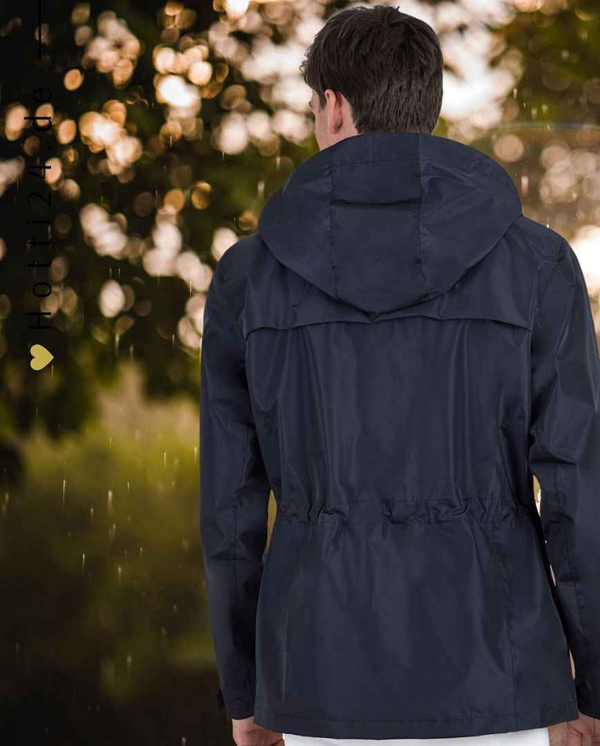equiline unisex regenjacke rawek ec018pq10103-002 blau mann hinten