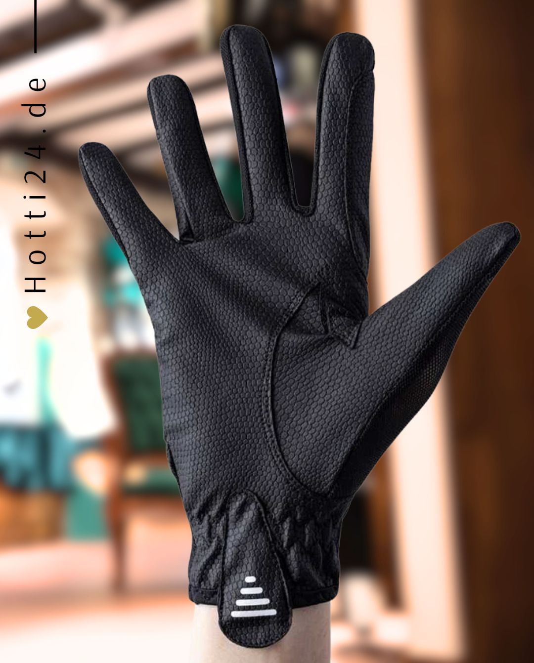 EQUILINE »Reithandschuhe Sommer Black