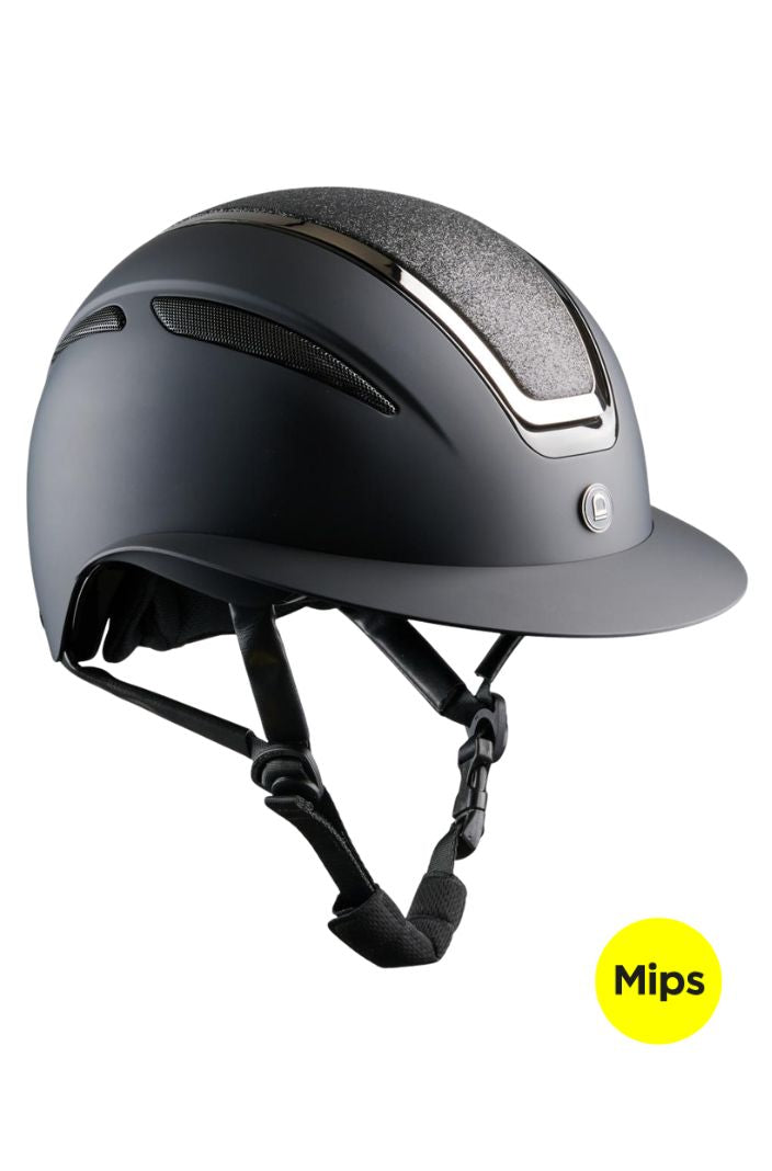 equipage-damen-reithelm-guardian-mips-black-matt-glitter-top