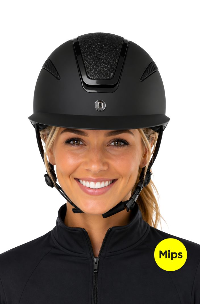Equipage »Guardian Mips Riding Helmet Black Matt Glitter