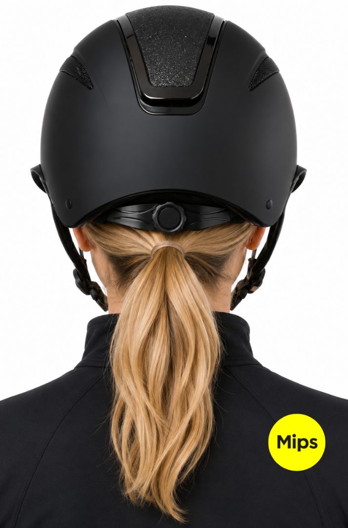 Equipage »Guardian Mips Riding Helmet Black Matt Glitter